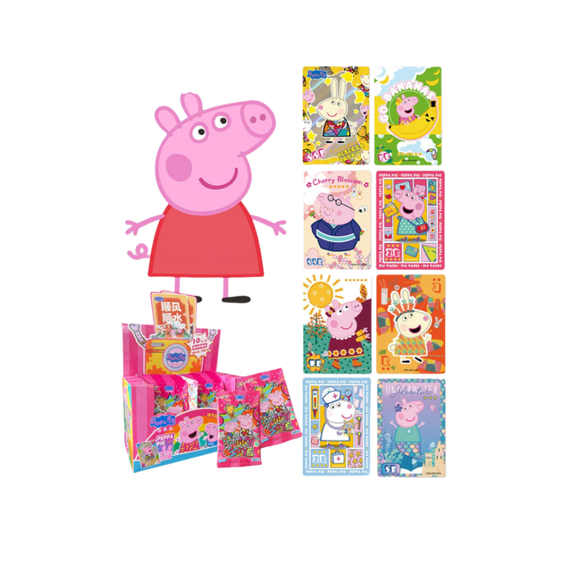 Peppa Pig das crianças cartão de personagens dos desenhos animados